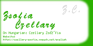 zsofia czellary business card